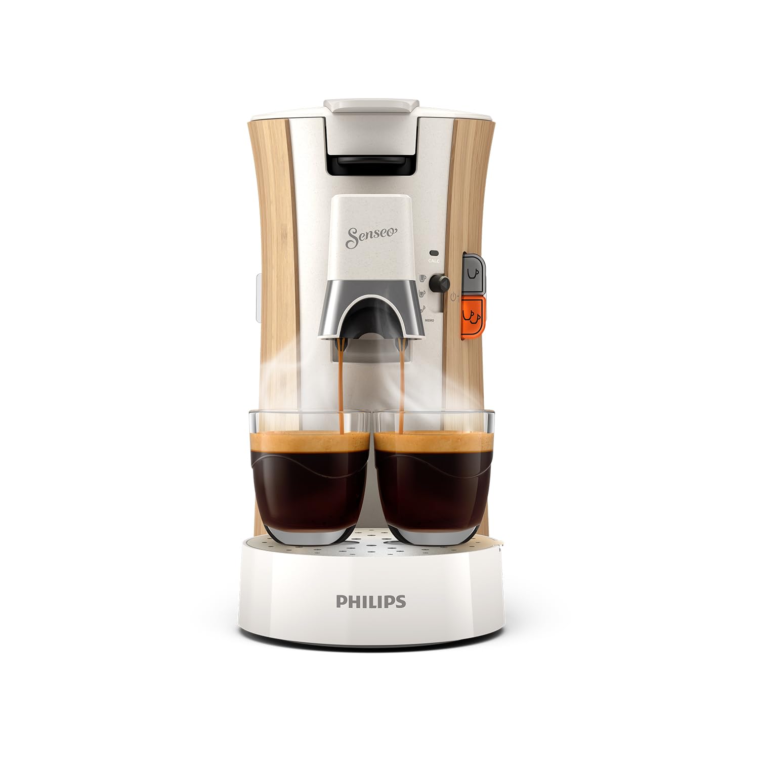 Philips Senseo Select CSA240/06 - Machine à café à dosettes, 3 intensités, Blanc soie