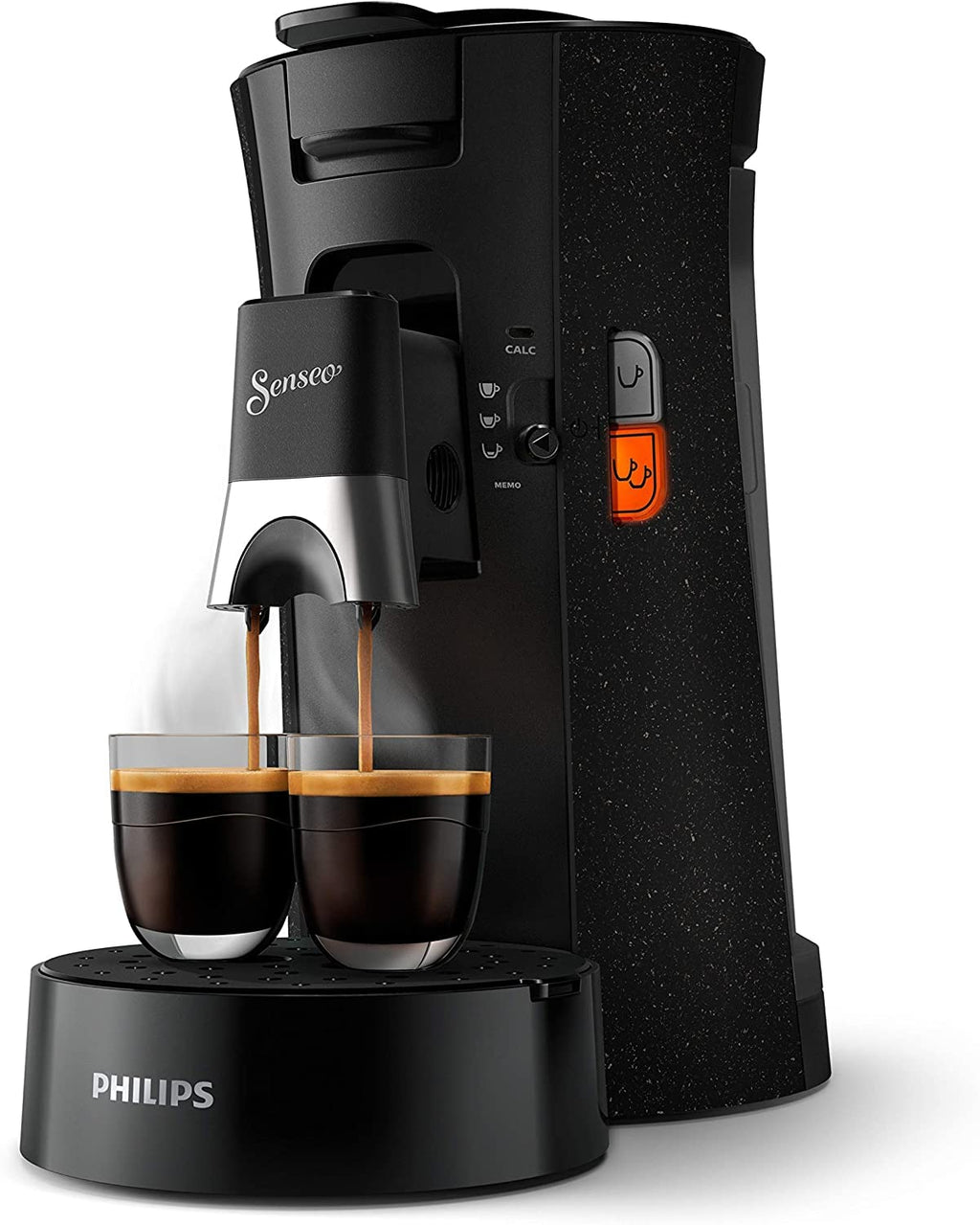 Philips Senseo Select Eco CSA240/20 - Machine à café à dosettes, 1450 W, Noir moucheté