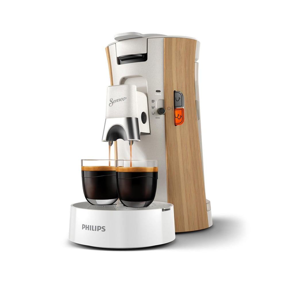 Philips Senseo Select CSA240/06 - Machine à café à dosettes, 3 intensités, Blanc soie