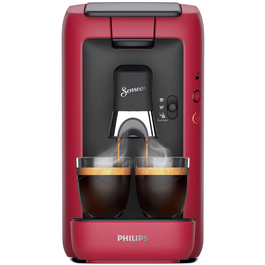 Philips Senseo Maestro CSA260/91 - Machine à café à dosettes, Réservoir 1,2 L, Rouge