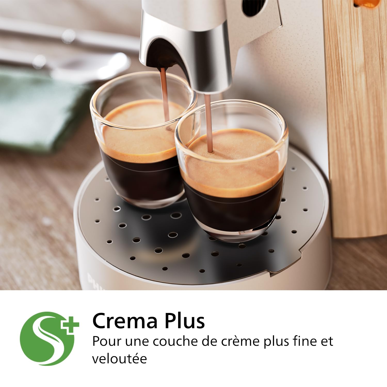 Philips Senseo Select CSA240/06 - Machine à café à dosettes, 3 intensités, Blanc soie
