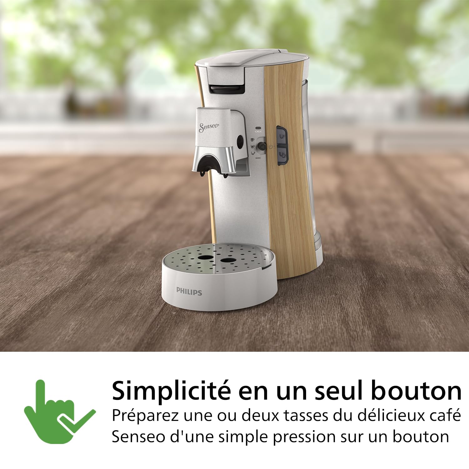 Philips Senseo Select CSA240/06 - Machine à café à dosettes, 3 intensités, Blanc soie