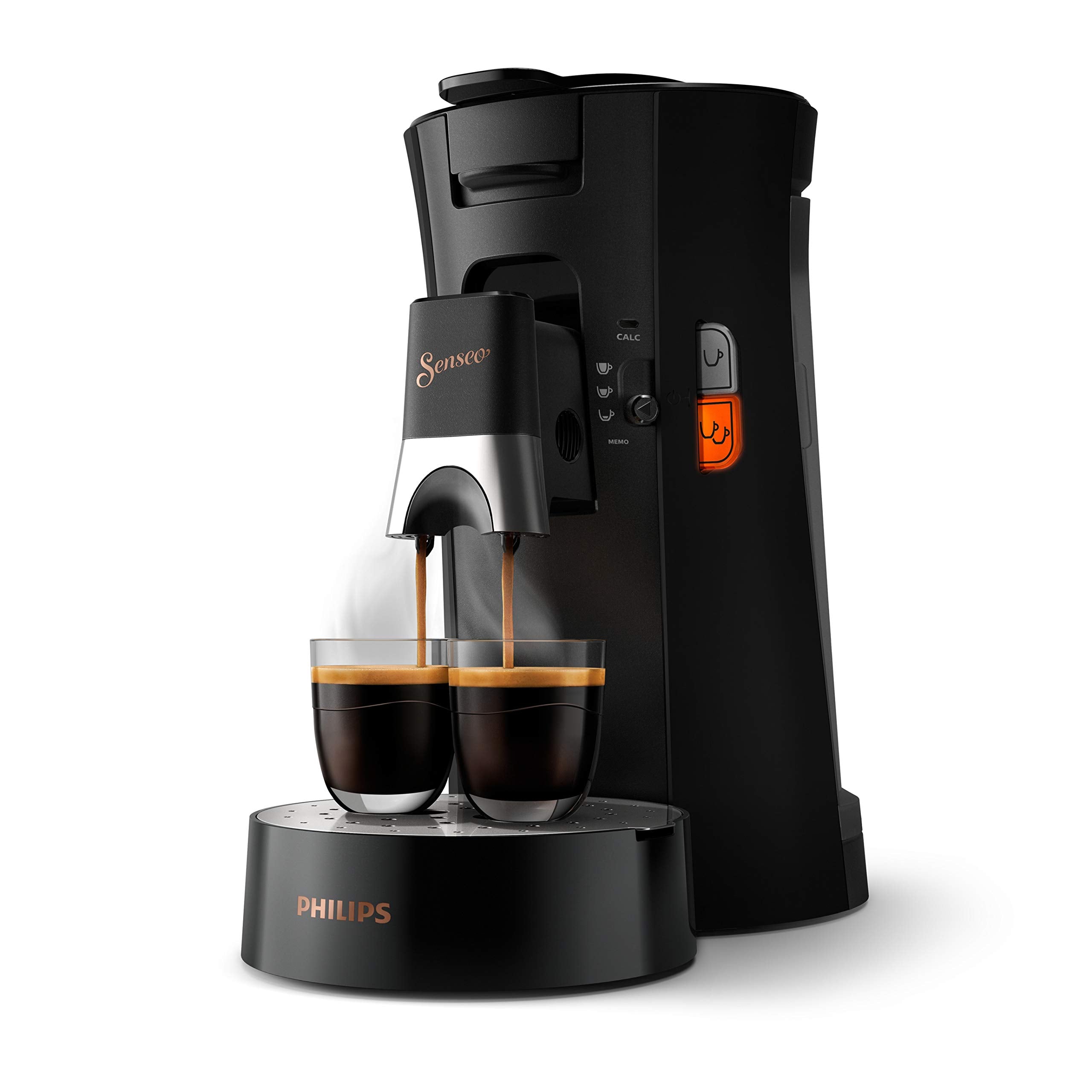 Philips Senseo Select CSA240/60 - Machine à café à dosettes, Fonction Memo, Noir