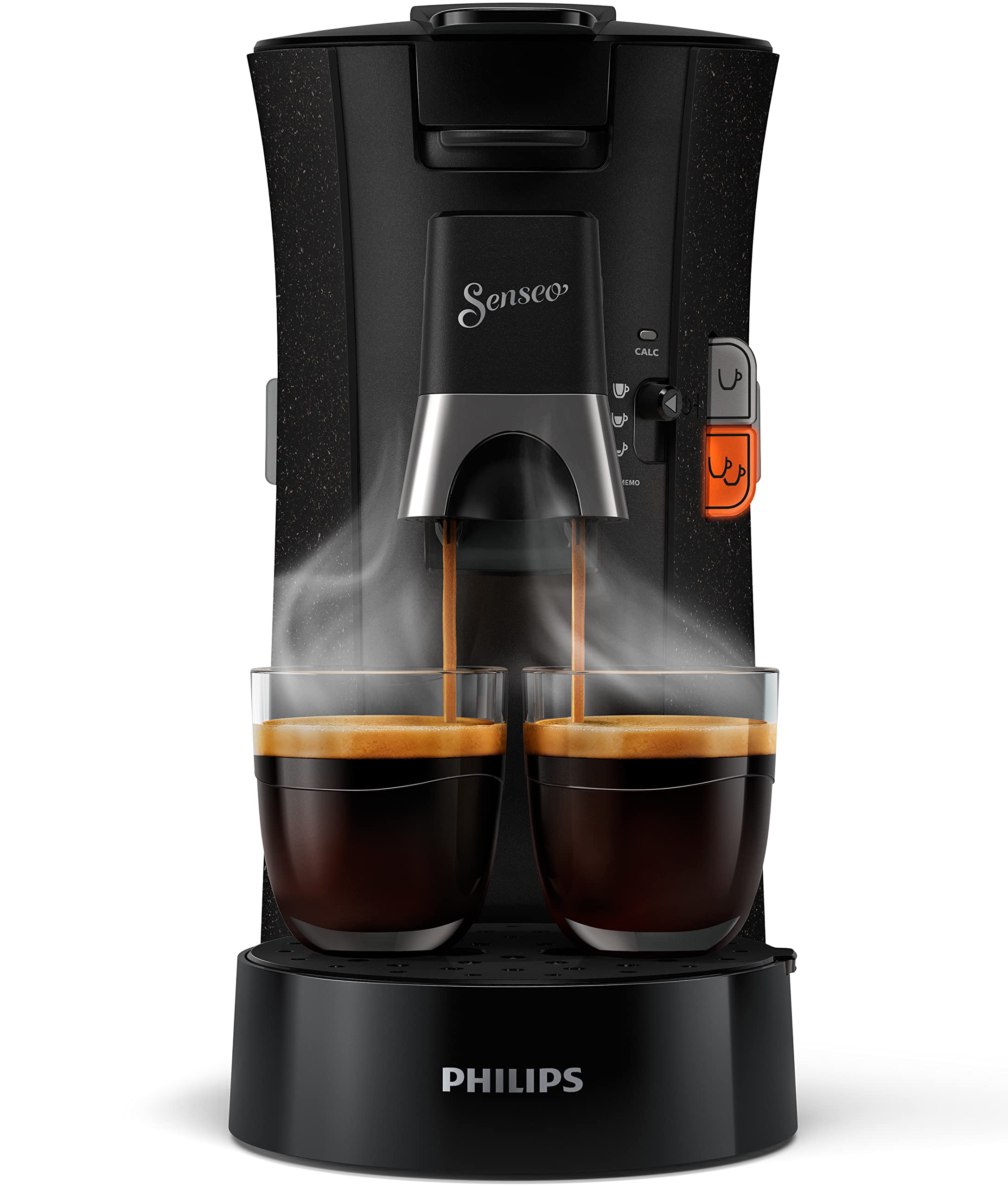 Philips Senseo Select Eco CSA240/20 - Machine à café à dosettes, 1450 W, Noir moucheté
