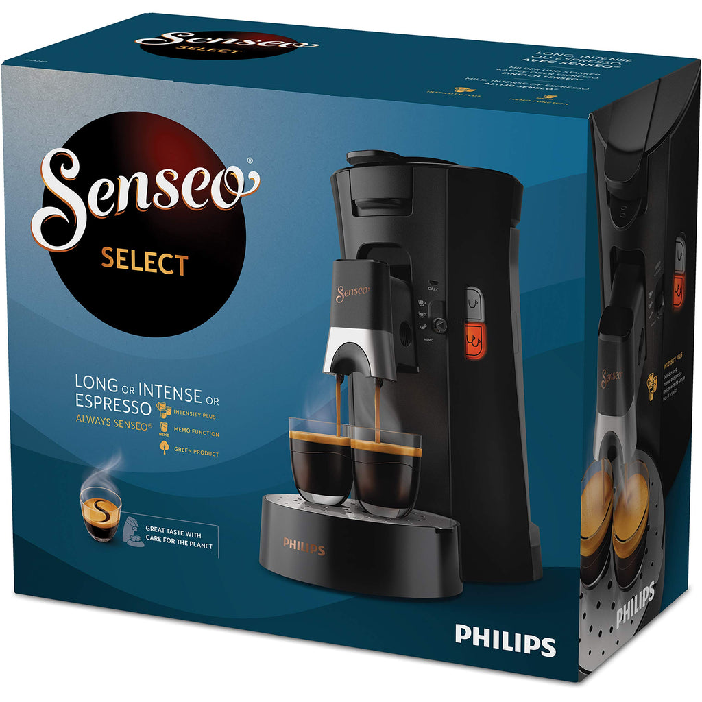 Philips Senseo Select CSA240/60 - Machine à café à dosettes, Fonction Memo, Noir